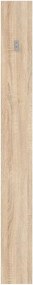 Cuier pentru hol NEPO PLUS, stejar sonoma, PAL laminat, 15x2x135 cm