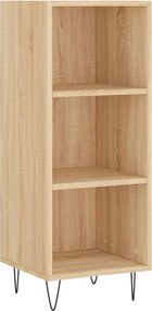 vidaXL Servantă, stejar sonoma, 34,5x32,5x90 cm, lemn compozit