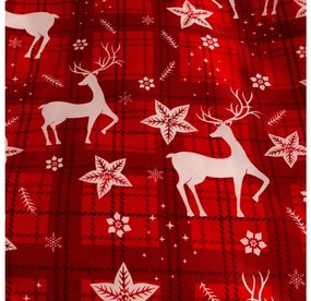 Lenjerie de pat din microfibra VELVET CHRISTMAS rosie Dimensiune lenjerie de pat: 70 x 90 cm | 140 x 200 cm