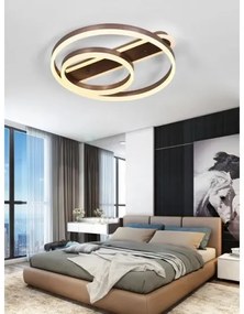 Lustra LED Cu Telecomanda, Elit's EsnC860F, 160w, Maro Coffee