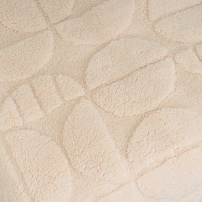 Pătură bej din micropluș-cocolino 130x160 cm Mid Century – Casa Selección