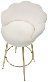 Mauro Ferretti Scaun de bar VIENNA CREAM CM 55X53X110