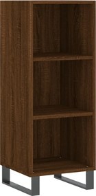 vidaXL Servantă, stejar maro, 34,5x32,5x90 cm, lemn prelucrat