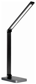 Lampă LED de birou cu încărcare wireless LED/10W/230V negru