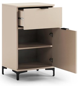 Mazzoni Comodă LANA K-50S Bej (Șampanie) - DULAP VERTICAL CU SERTAR