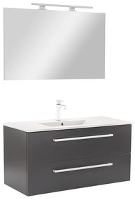 Mobilier complet de baie Vario Clam 100 antracit-antracit