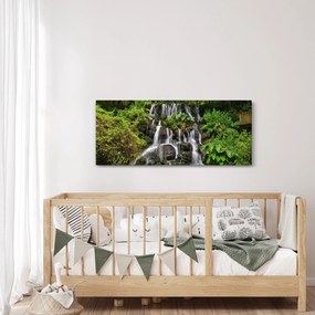 Tablou - Cascadă tropicală (120x50 cm)