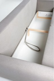 Canapea extensibilă Bonami Selection Pop, gri deschis