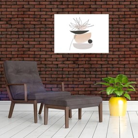 Tablou - Linie de artă flori N⁰1 (70x50 cm)