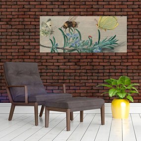 Tablou - Jan van Kessel the Elder, Insects and a Sprig of Rosemary, reproducere (120x50 cm)