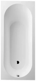 Cada dreptunghiulara, Villeroy&amp;Boch Oberon, compozit Quaryl, 180x80cm, Alb Alpin, UBQ180OBE2V-01