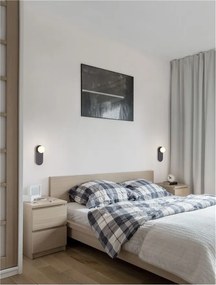 Aplica de perete design modern Blob negru