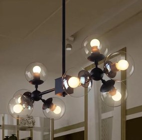 Lustra DX219-8 – 8 surse de lumină, soclu E27, design elegant