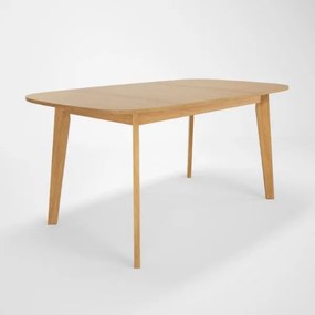 Masa ovala extensibila 160/200 cm natur Naiss