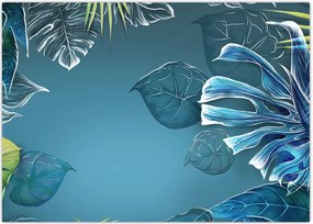 Tablou - Frunzele plantelor tropicale (70x50 cm)