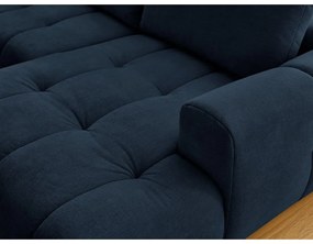 Colțar albastru închis extensibil/cu spațiu de depozitare (cu colț pe partea stângă/în formă de "U") Fuji – Bobochic Paris