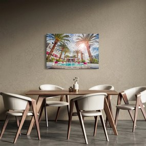 Tablou - palmier cu bazin (90x60 cm)