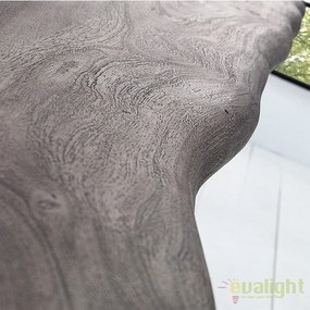 Masa din lemn design industrial style Mammut 200cm otel/ salcam gri, A-37240 VC