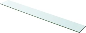 vidaXL Raft din sticlă transparentă, 100 x 12 cm