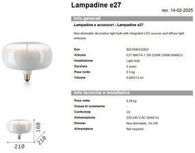 Bec LED Decorativ, E27 Nikita-1 3w 2200K cri90, Alb