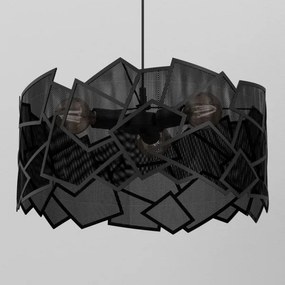 Lustră pe cablu CAMO 3xE27/15W/230V negru