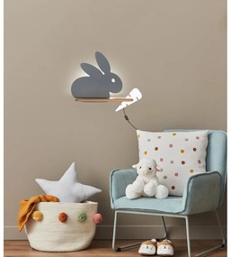 Corp de iluminat pentru copii gri Rabbit – Candellux Lighting