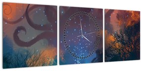 Tablou - Vrăjitorul magicean (cu ceas) (90x30 cm)