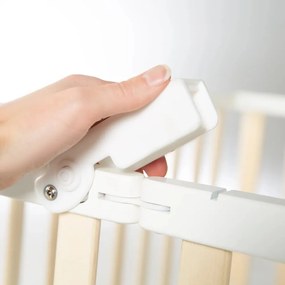 Țarc pentru copii alb-natural 100x75 cm – Roba