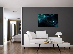 Tablou - Viața în spațiu (90x60 cm)