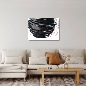 Tablou pe sticlă - Abstracției de glob pământen (70x50 cm)