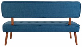 Canapea 2 Locuri, Lemn Solid, Westwood Loveseat, Albastru Cobalt
