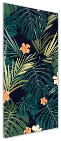 Tablou Printat Pe Sticlă Flori Hawaii