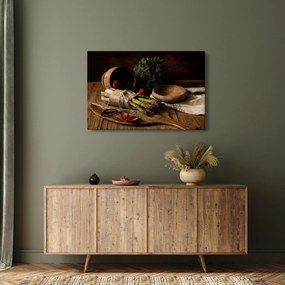 Tablou cu sparanghel pe masă (90x60 cm)
