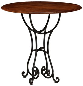 vidaXL Masă bucătărie, lemn masiv acacia cu finisaj tip miere, 80x76cm