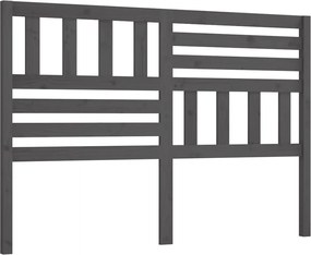 vidaXL Tăblie de pat, gri, 141x4x100 cm, lemn masiv de pin