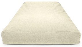 Fotoliu bean bag crem cu tapițerie din țesătură bouclé Sofa Snug – SLOWDOWN