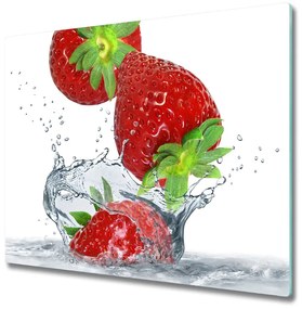 Tocator din sticla Căpșuni și apă