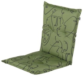 Pernă pentru scaun de grădină verde 50x100 cm Faces – Hartman