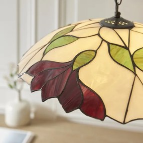 Endon 112246 - Lustră suspendată pe lanț Tiffany BOTANICA, 1xE27/60W/230V, Ø 45 cm