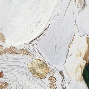 Tablou cu detalii pictate manual 70x100 cm Petal Glow – Styler