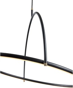 Halo Design 749539 - Pendul LED TILT, dimabil, 40W/230V, Ø 40 cm, negru