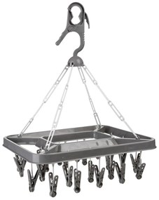 Uscător de haine suspendat, Negru