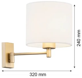 Lampă de perete DOLCE 1xE27/15W/230V Argon 8370