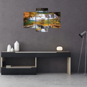 Tablou - Cascada Huay Mae Khamin, Thailanda (90x60 cm)
