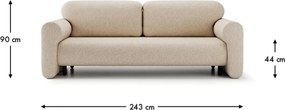 Canapea lemn masiv Messalinna 243x113 cm