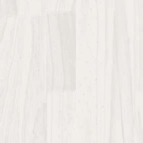 Cadru de pat Small Single 2FT6, alb, 75x190 cm, lemn masiv Alb, 75 x 190 cm