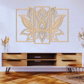 SENTOP | Decorațiune de perete din mai multe piese Floare de lotus | FLORIDUS