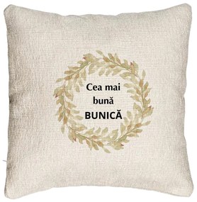 Perna Decorativa Canapea pentru Bunica 4, 40x40 cm, Cu fermoar