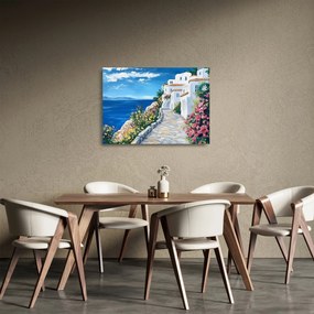 Tablou pe sticlă - Alee lângă mare (70x50 cm)