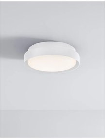Plafoniera LED pentru iluminat exterior design modern slim IP65 OLIVER alba